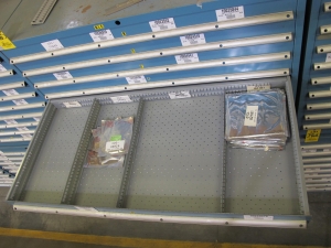 LISTA HEAVY DUTY 9-DRAWER PARTS CABINET W/ CONTENTS (W-50) LOADING & HANDLING FEE $25-